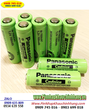 Panasonic N-700AAC; Pin sạc NiCd Panasonic Cadnica N-700AAC (AA700mAh 1.2v) _Made in Japan